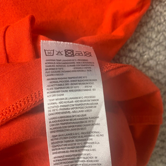 Armani Exchange A|X Mens T-Shirt Size XXL Red Alphabet Logo Print Slim Fit - Picture 13 of 14